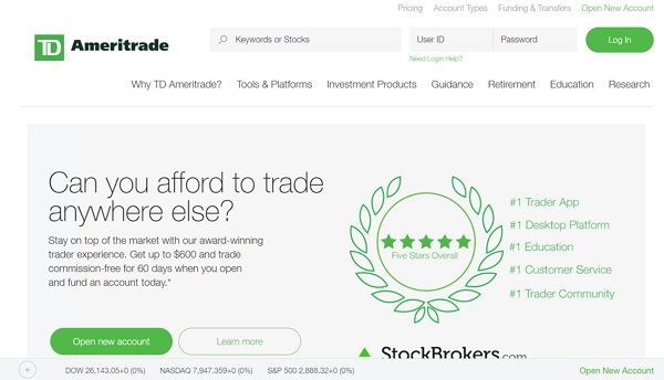 TD Ameritrade-site